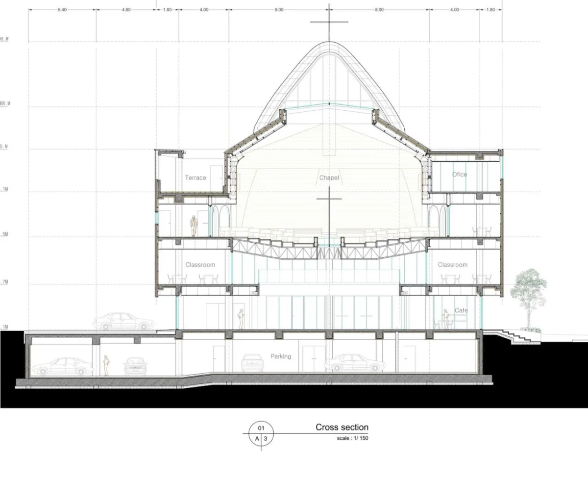 BIM建筑|永宗岛恩诺里教堂 / shinslab architecture
