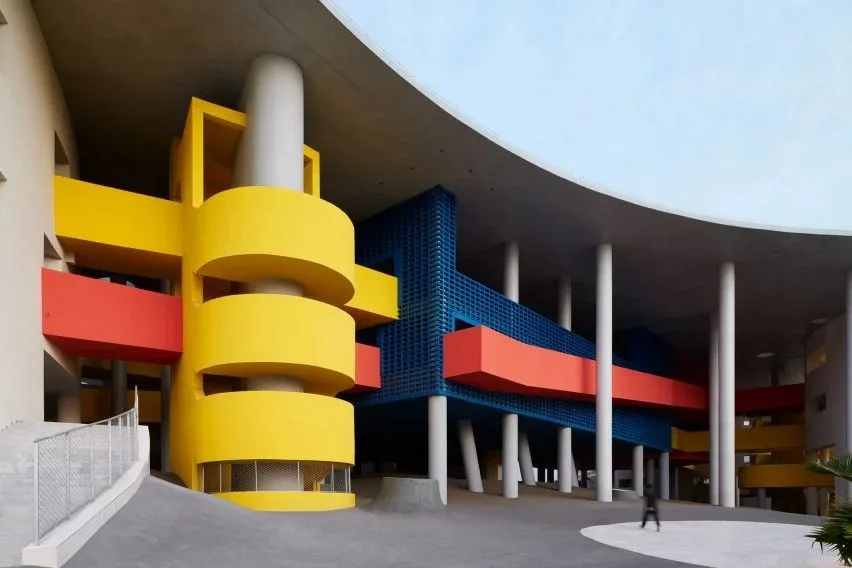 BIM建筑|彩色的海南岛学校建筑“赞美创造力”