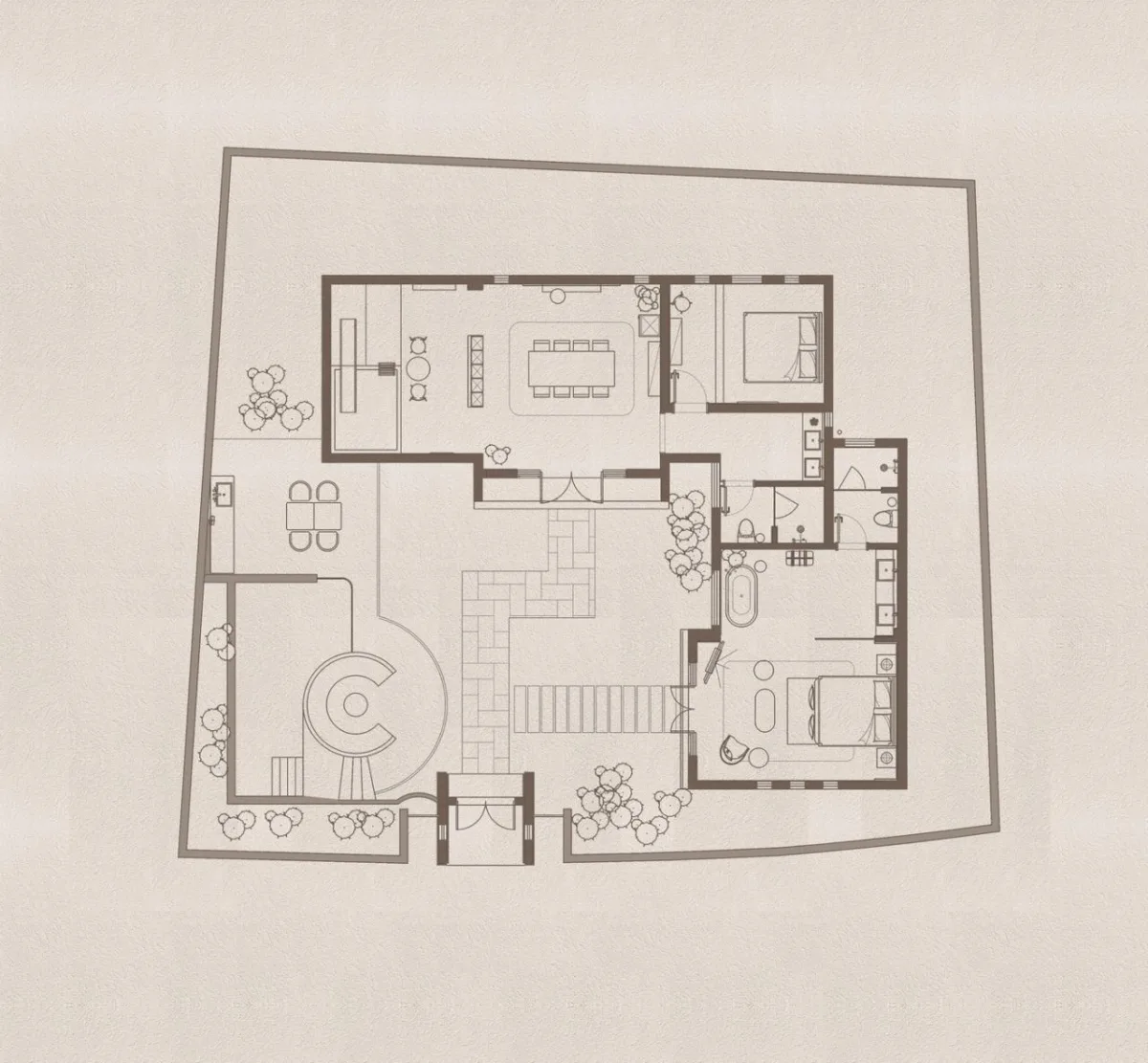 BIM建筑|山口的院子 / 巢羽设计事务所