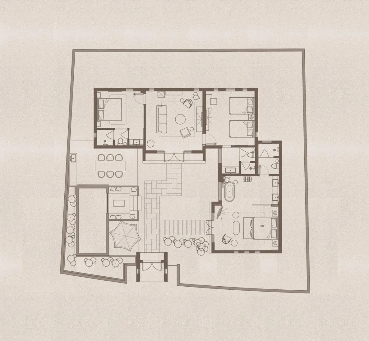 BIM建筑|山口的院子 / 巢羽设计事务所
