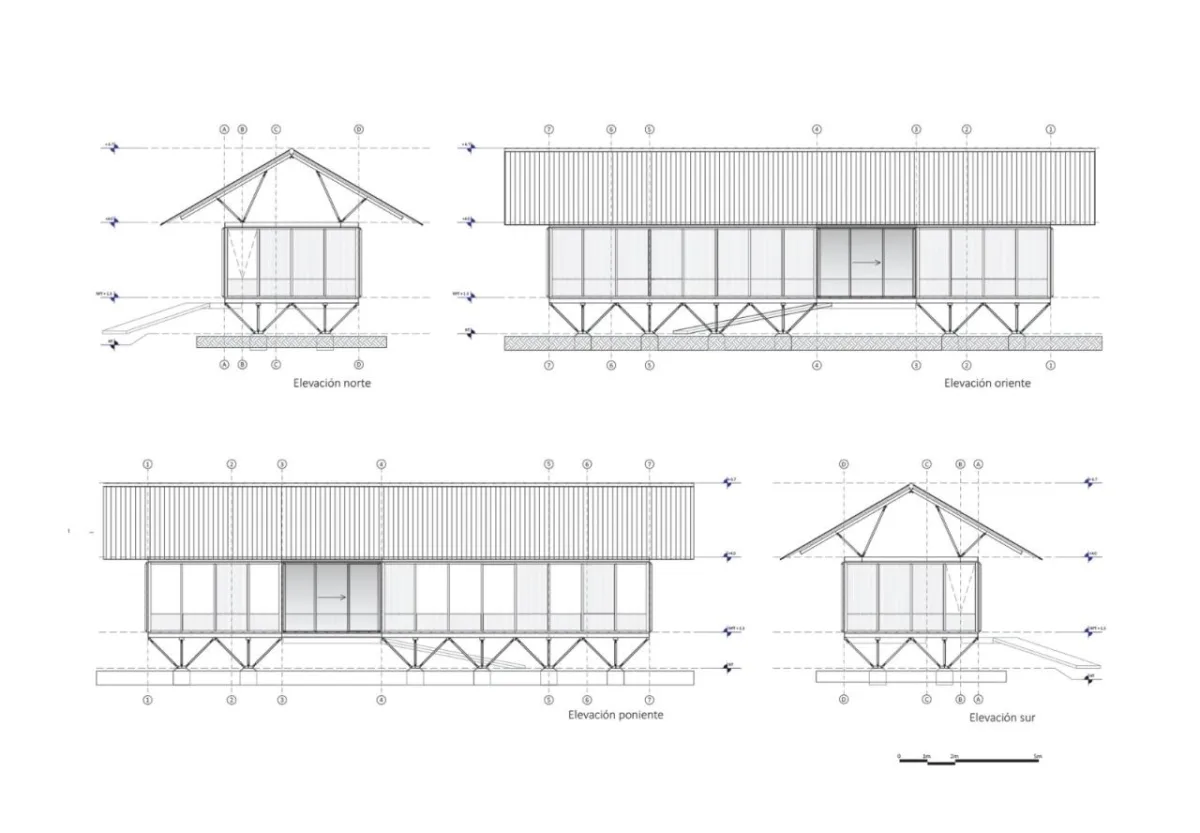 BIM建筑|工业化建筑系统原型 / Ignacio Rojas Hirigoyen Arquitectos + The Andes House