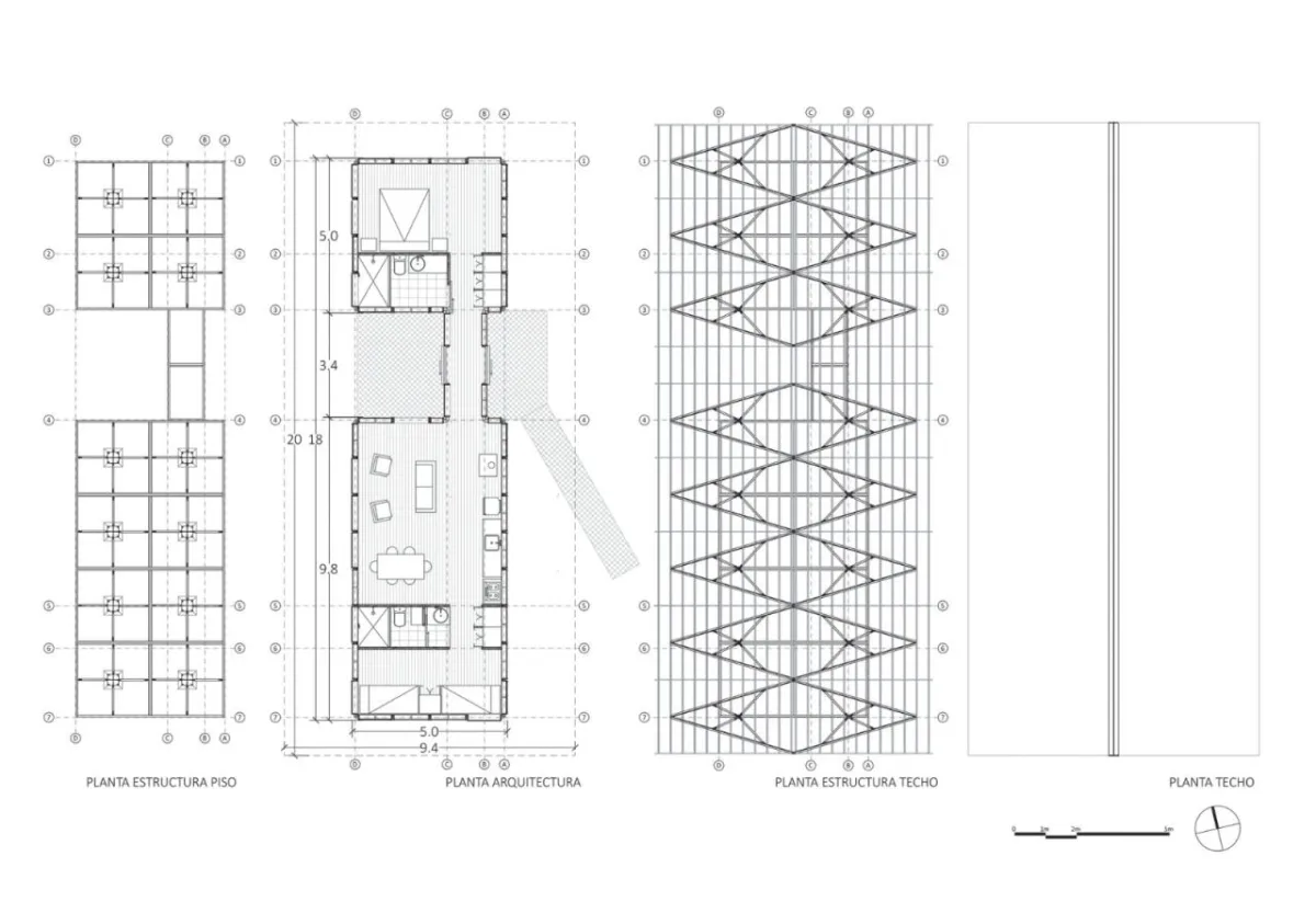 BIM建筑|工业化建筑系统原型 / Ignacio Rojas Hirigoyen Arquitectos + The Andes House