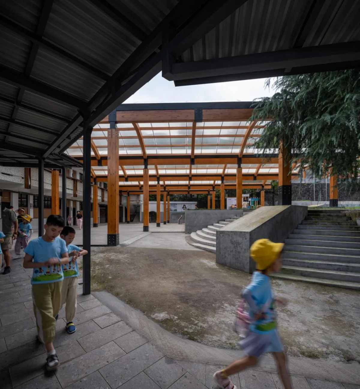 BIM建筑|绍兴孙岙小学改造 / 造作建筑