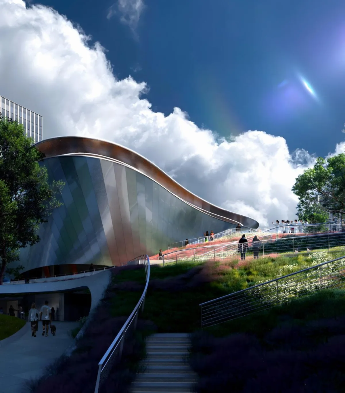 BIM建筑|云朵体育中心 / MAD马岩松石家庄新作