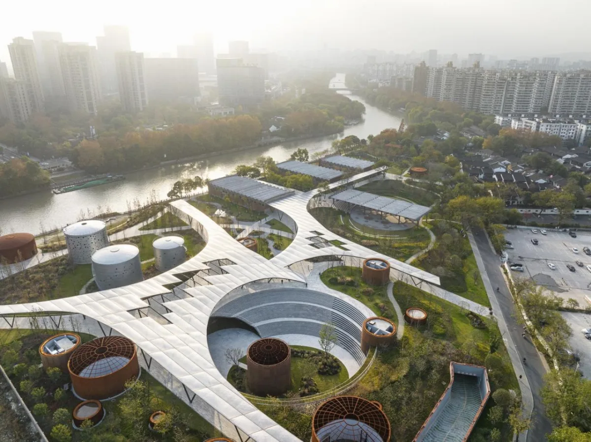 BIM建筑|杭州小河公园 / 隈研吾建筑设计事务所+浙大院
