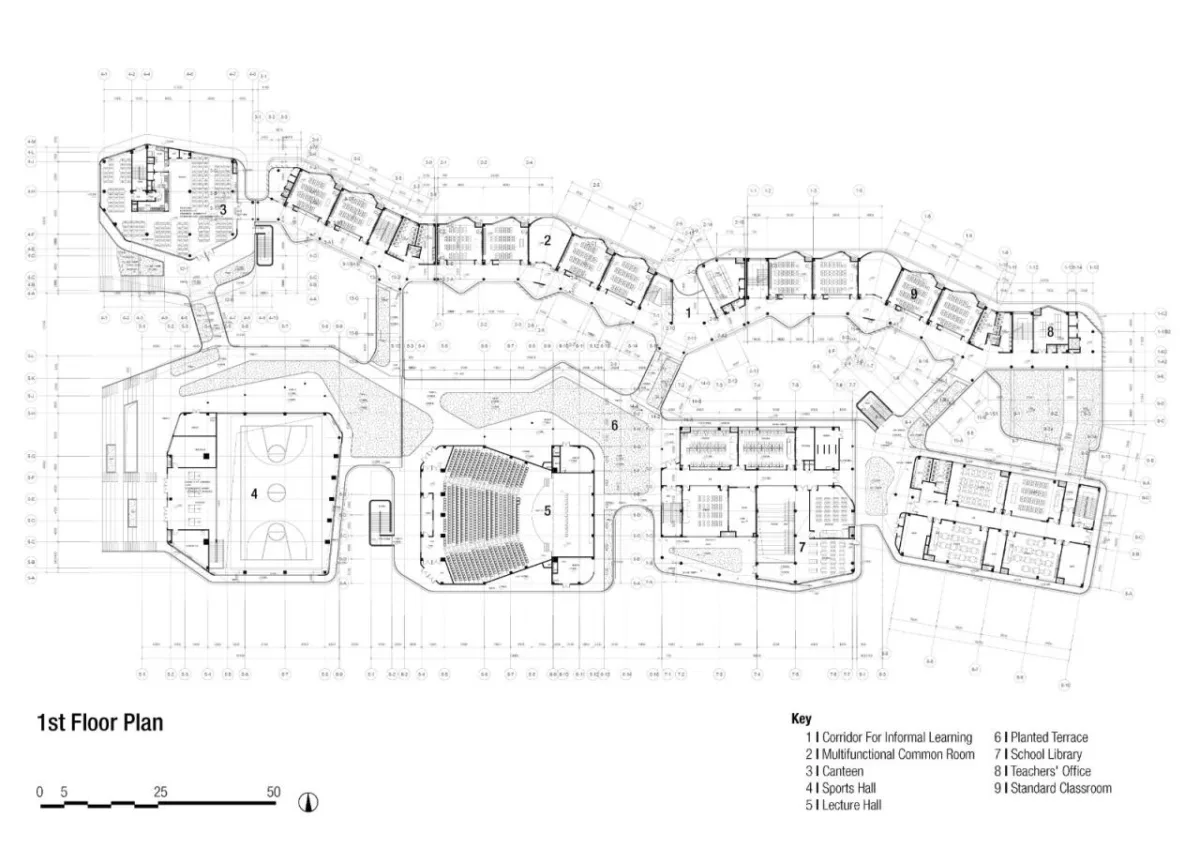 BIM建筑|上海师范大学附属青浦实验学校 / BAU建筑城市设计事务所