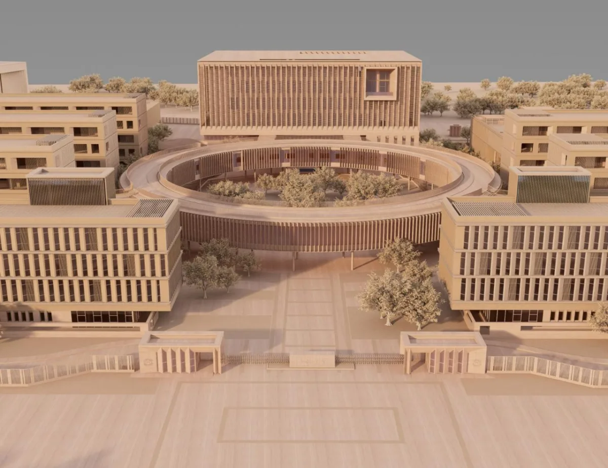 BIM建筑|江苏省梅村高级中学空港分校 / 华南理工大学建筑设计研究院