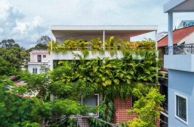 BIM建筑|布卢姆工作室使用手工水泥块装饰柬埔寨房屋-BIM建筑网