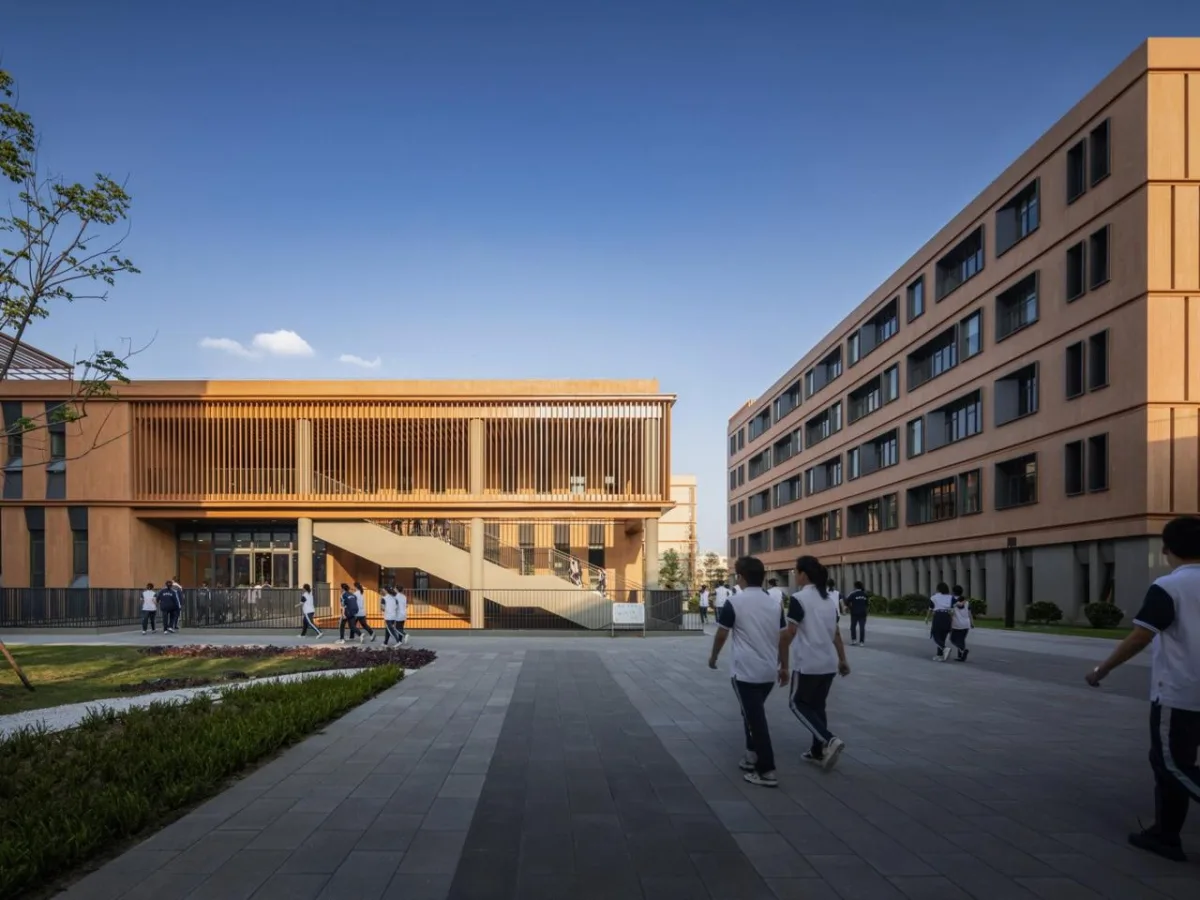 BIM建筑|江苏省梅村高级中学空港分校 / 华南理工大学建筑设计研究院