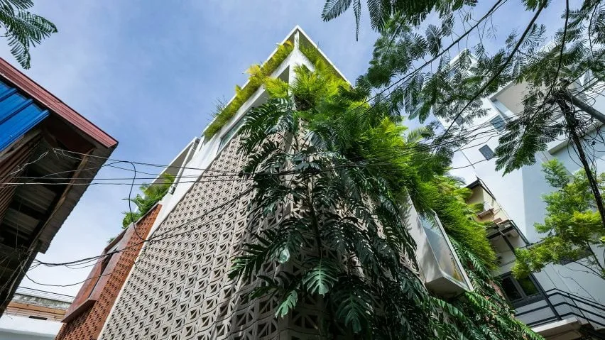 BIM建筑|布卢姆工作室使用手工水泥块装饰柬埔寨房屋