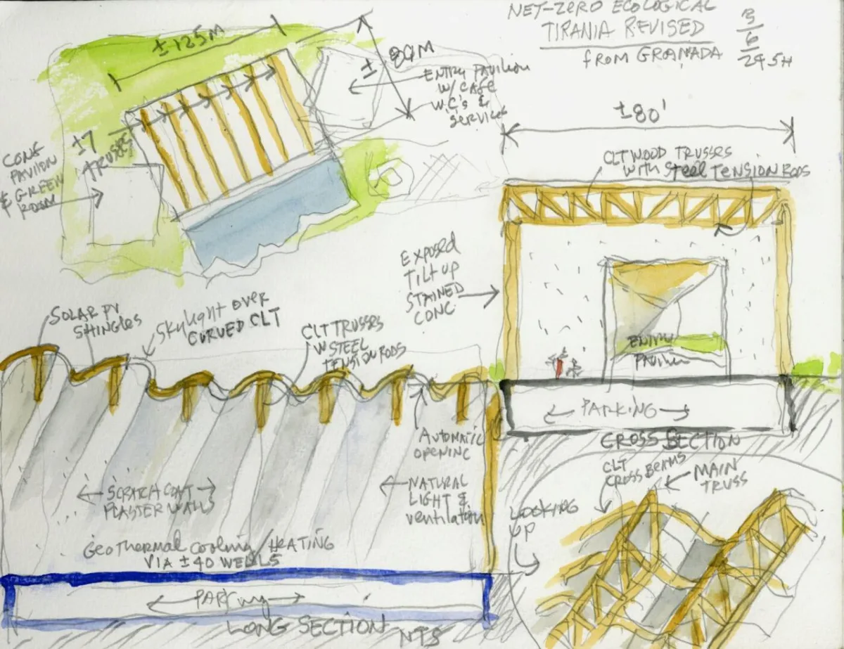 BIM建筑|‘地拉那阿尔巴尼亚世博中心’设计竞赛 / Steven Holl