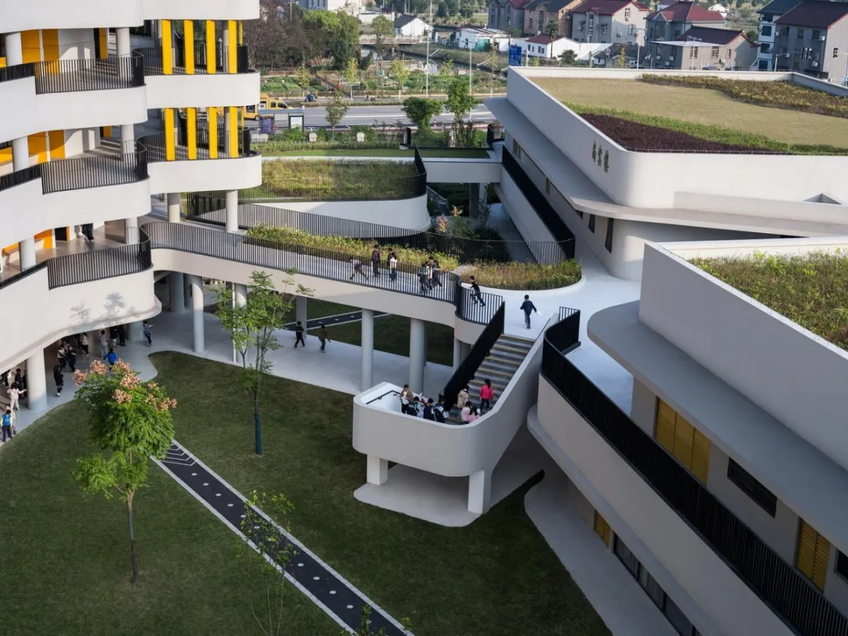 BIM建筑|上海师范大学附属青浦实验学校 / BAU建筑城市设计事务所