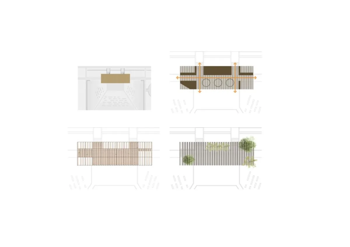 BIM建筑|生态矩阵，呼吸网亭 / Soltozibin Architects