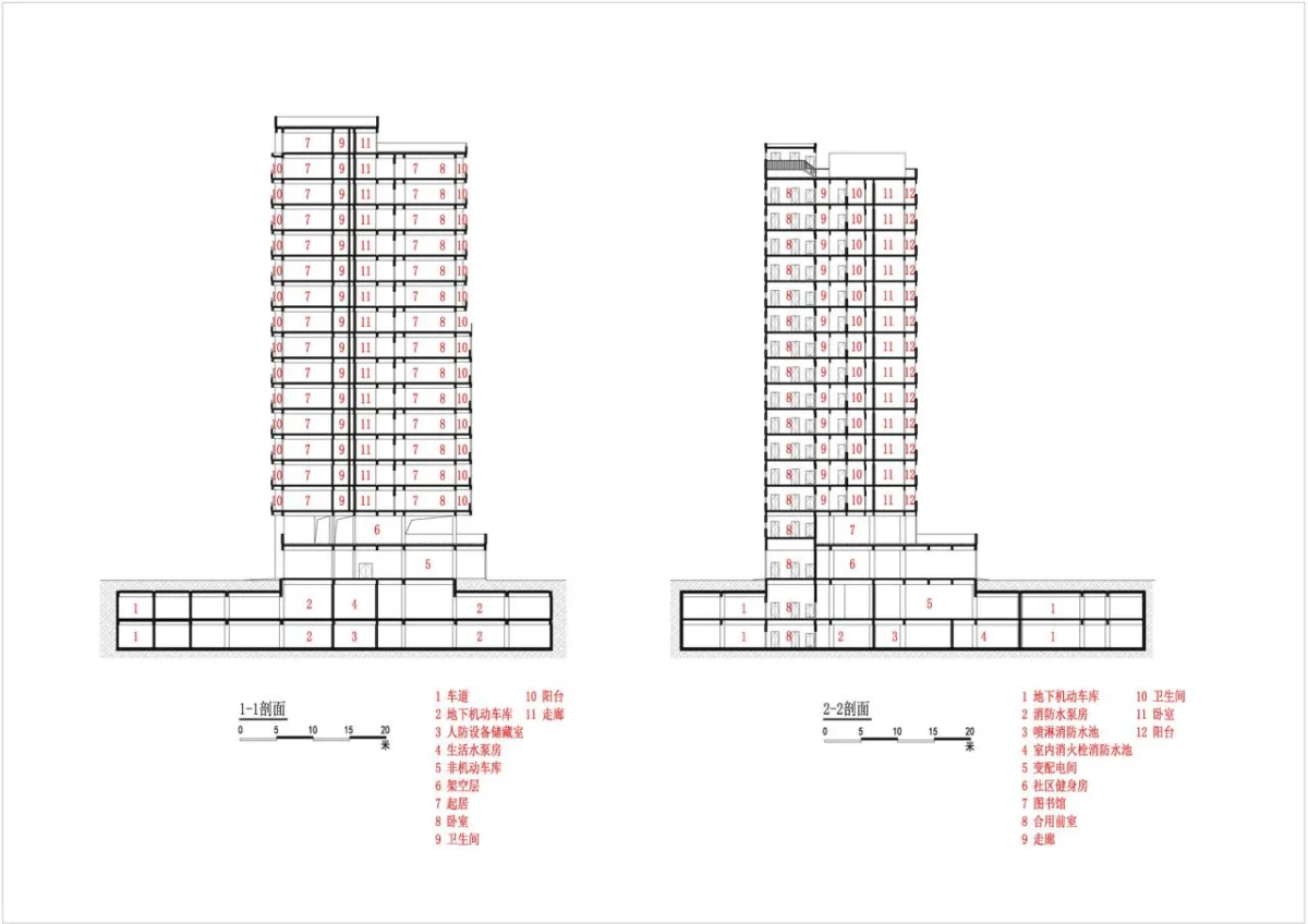 BIM建筑|南京未来科技城人才公寓 / 中锐华东荣朝晖工作室