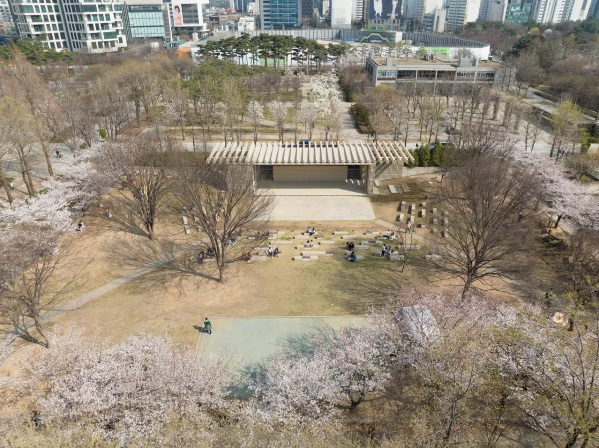 BIM建筑|生态矩阵，呼吸网亭 / Soltozibin Architects