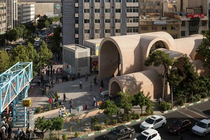 BIM建筑|KA工作室为德黑兰地铁站设计砖拱顶