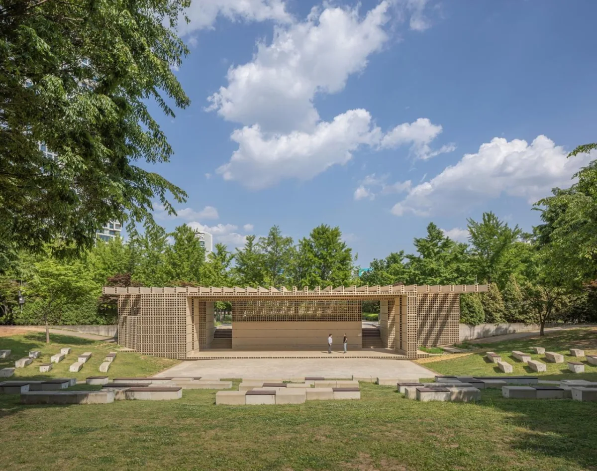 BIM建筑|生态矩阵，呼吸网亭 / Soltozibin Architects