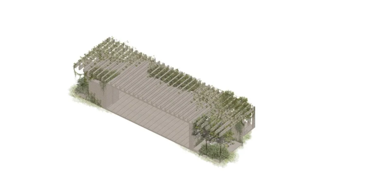 BIM建筑|生态矩阵，呼吸网亭 / Soltozibin Architects