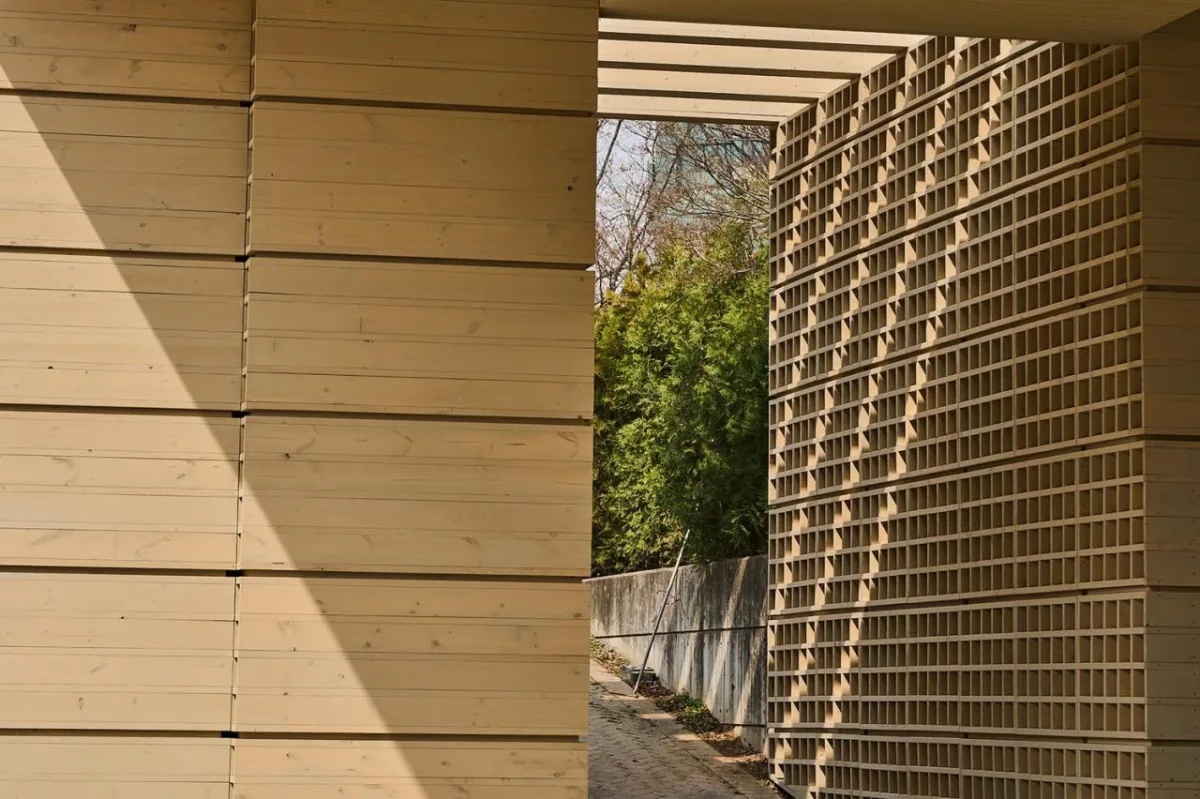 BIM建筑|生态矩阵，呼吸网亭 / Soltozibin Architects