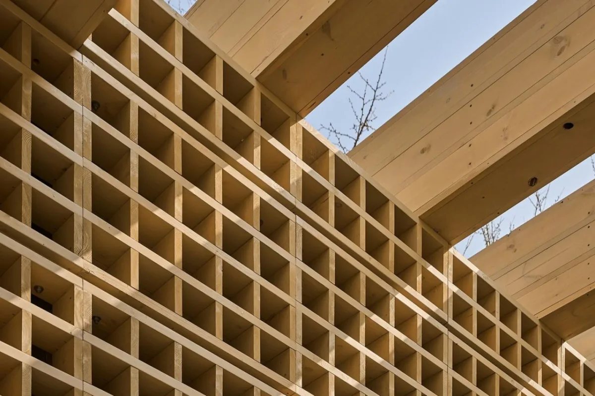 BIM建筑|生态矩阵，呼吸网亭 / Soltozibin Architects