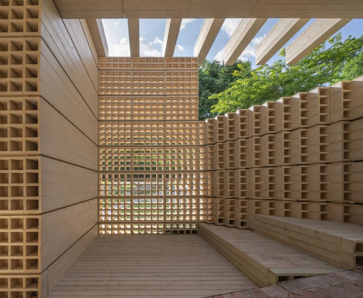 BIM建筑|生态矩阵，呼吸网亭 / Soltozibin Architects