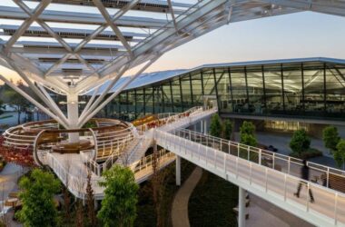 BIM建筑|英伟达建造光伏板树状网格工作空间-BIM建筑网