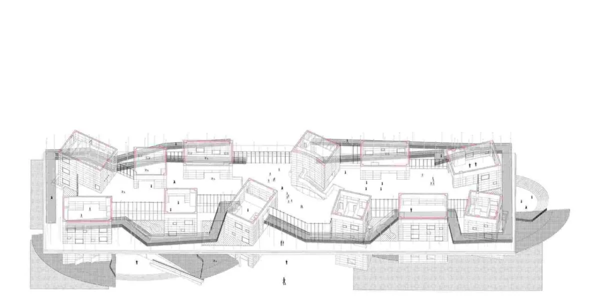 BIM建筑|湖南广电芒果马栏山广场 / 地方工作室