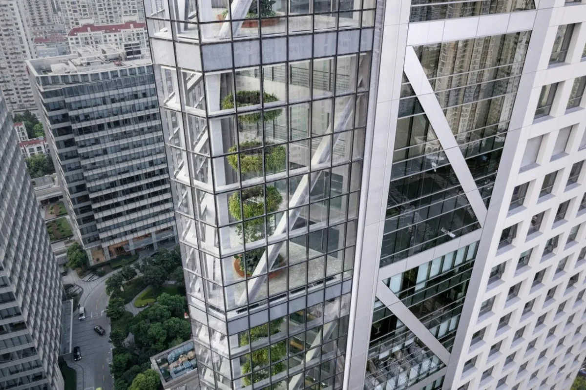 BIM建筑|在上海市中心营造“垂直城市绿洲”：LuOne凯德晶萃广场 / 萨夫迪建筑事务所
