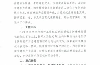 装配式政策|南昌市2024年发展装配式建筑工作要点-BIM建筑网