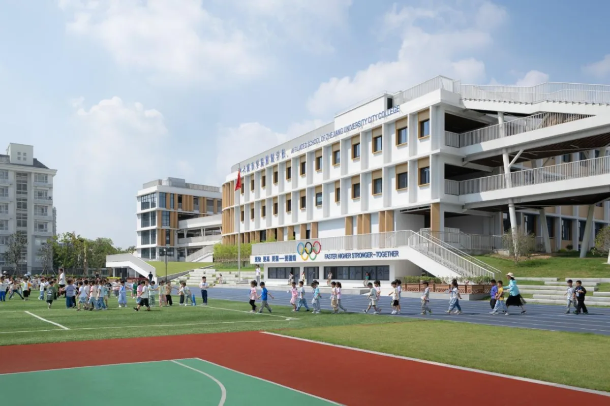 BIM建筑|成长阶梯，无界校园：杭州市上塘单元小学 / 浙江大学建筑设计研究院
