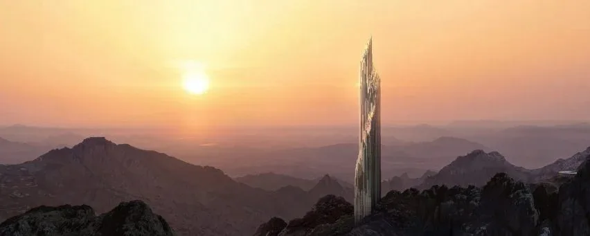 BIM建筑|沙特Neom滑雪胜地发布扎哈工作室的水晶超高层