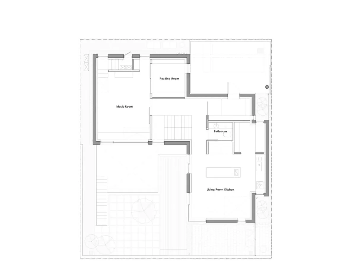 BIM建筑|Seoripul 树屋 / Soltozibin Architects