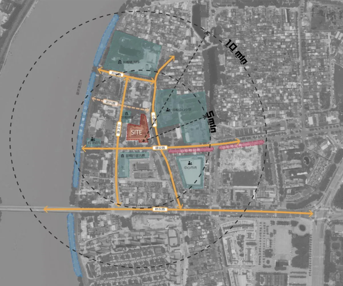 BIM建筑|洪梅镇中心区停车楼：小镇“边角地”的重生 / 森磊国际