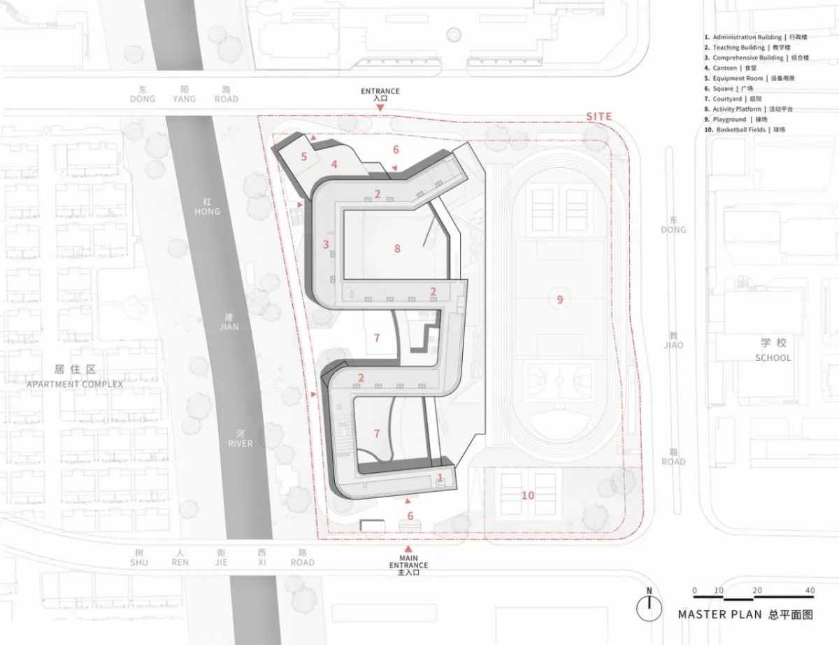 BIM建筑|成长阶梯，无界校园：杭州市上塘单元小学 / 浙江大学建筑设计研究院