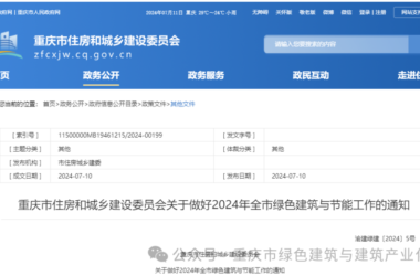 装配式政策|重庆市住房和城乡建设委员会关于做好2024年全市绿色建筑与节能工作的通知-BIM建筑网
