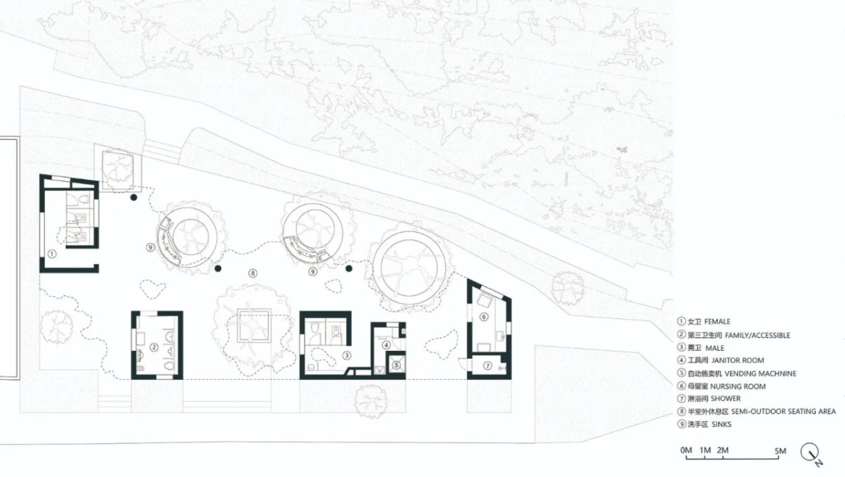 BIM建筑|绯影.驿站：石芽岭公园配套 / Studio 10