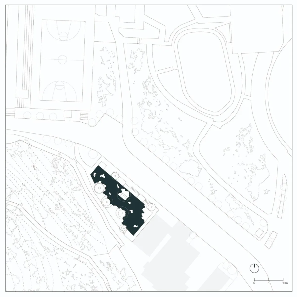 BIM建筑|绯影.驿站：石芽岭公园配套 / Studio 10