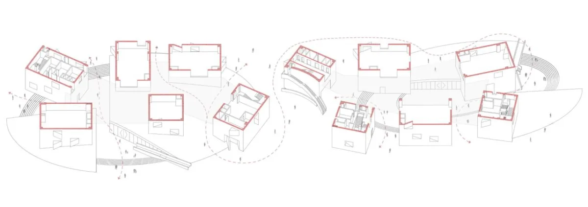 BIM建筑|湖南广电芒果马栏山广场 / 地方工作室