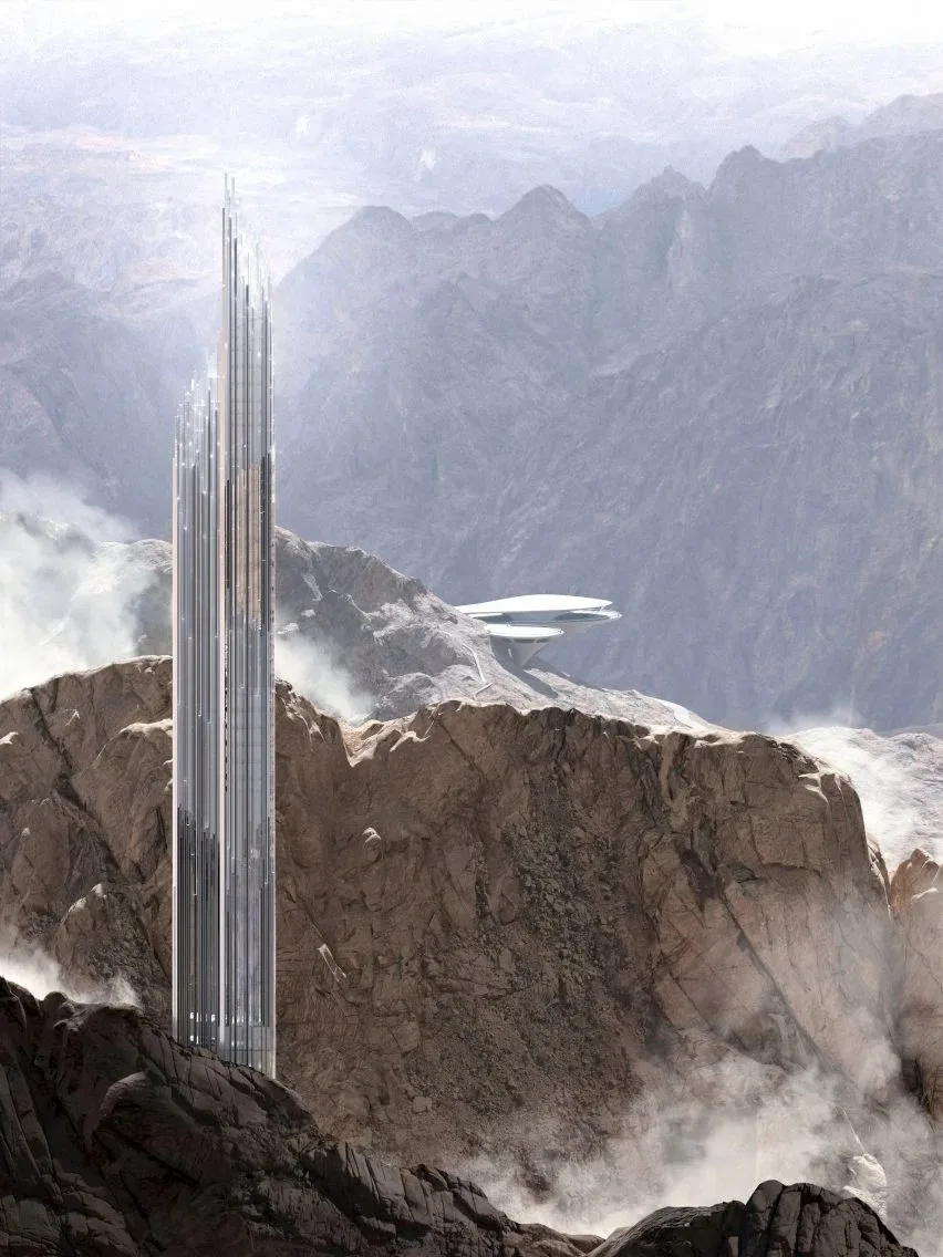 BIM建筑|沙特Neom滑雪胜地发布扎哈工作室的水晶超高层