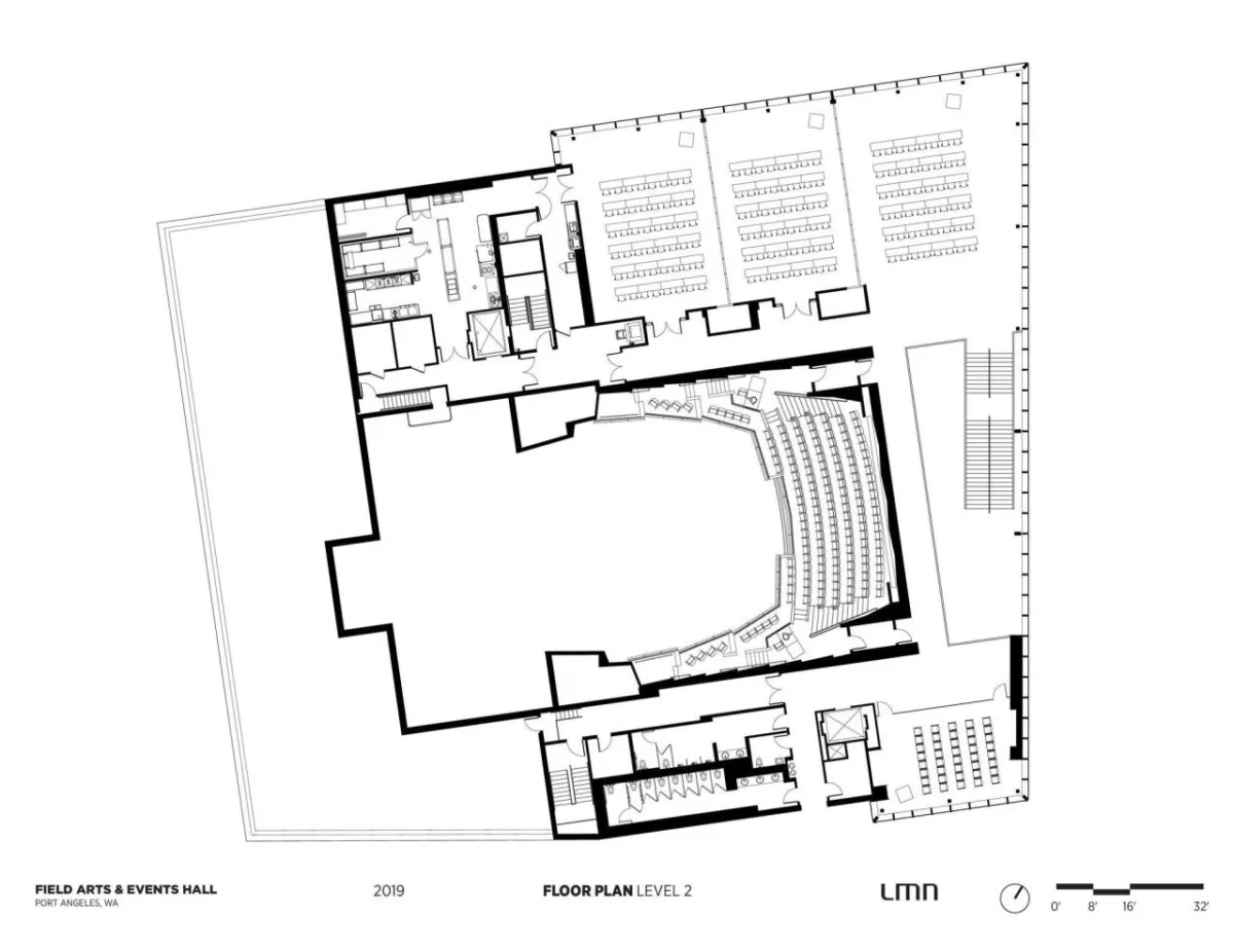 BIM建筑|Field 艺术与活动大厅 / LMN Architects
