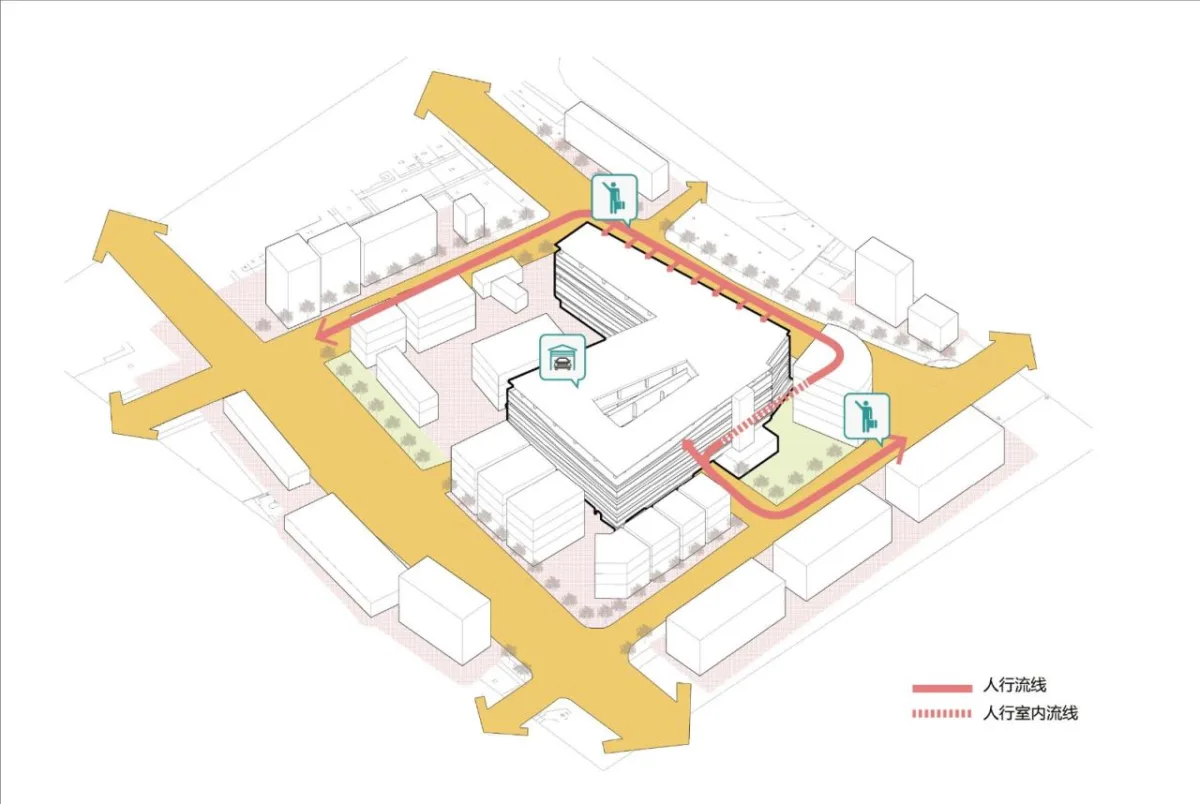 BIM建筑|洪梅镇中心区停车楼：小镇“边角地”的重生 / 森磊国际