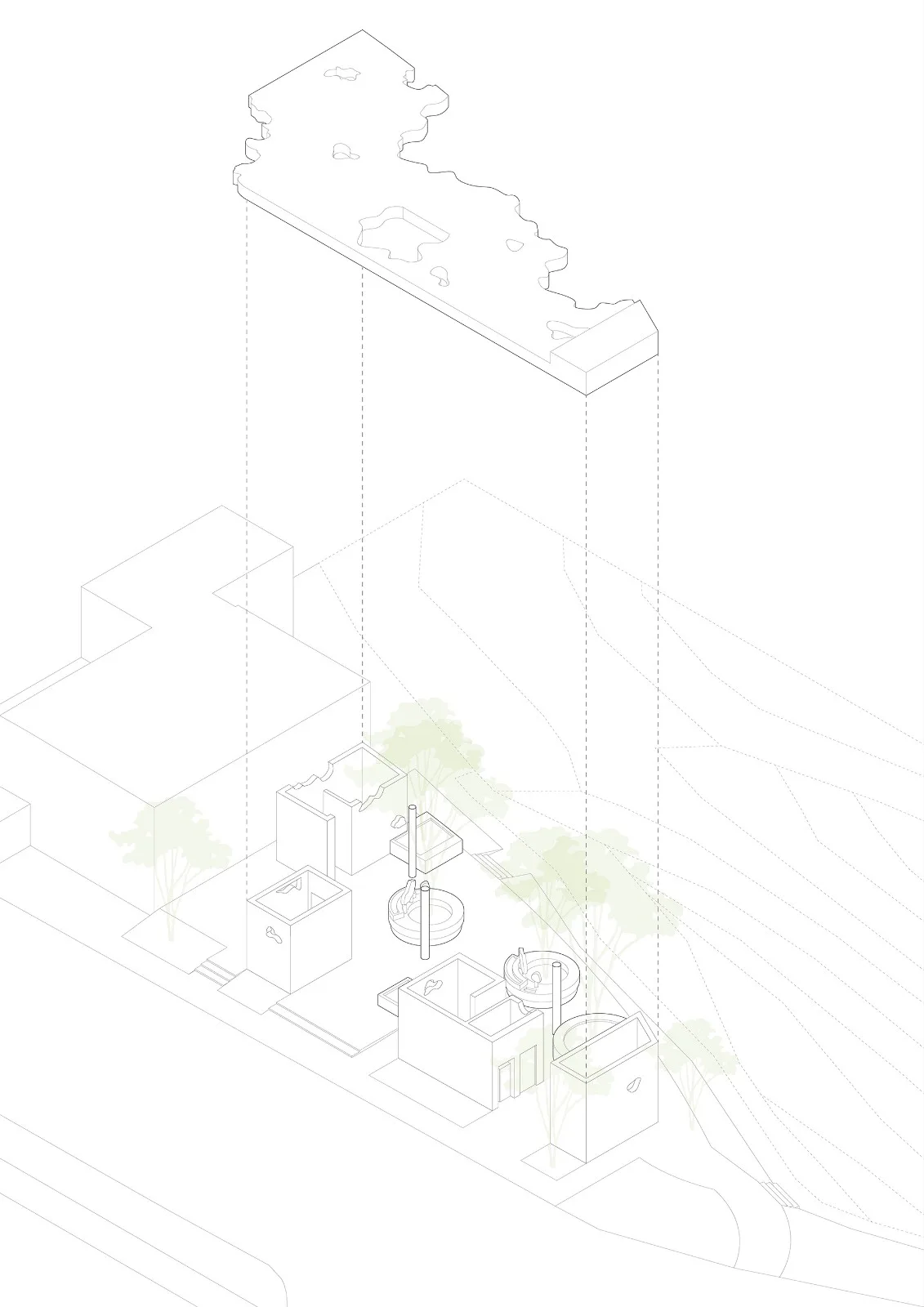 BIM建筑|绯影.驿站：石芽岭公园配套 / Studio 10