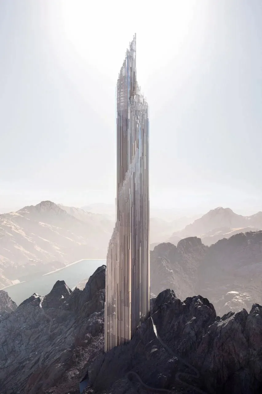 BIM建筑|沙特Neom滑雪胜地发布扎哈工作室的水晶超高层