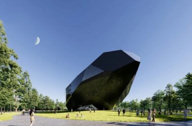 BIM建筑|开放建筑工作室设计“外星外观”太空博物馆-BIM建筑网