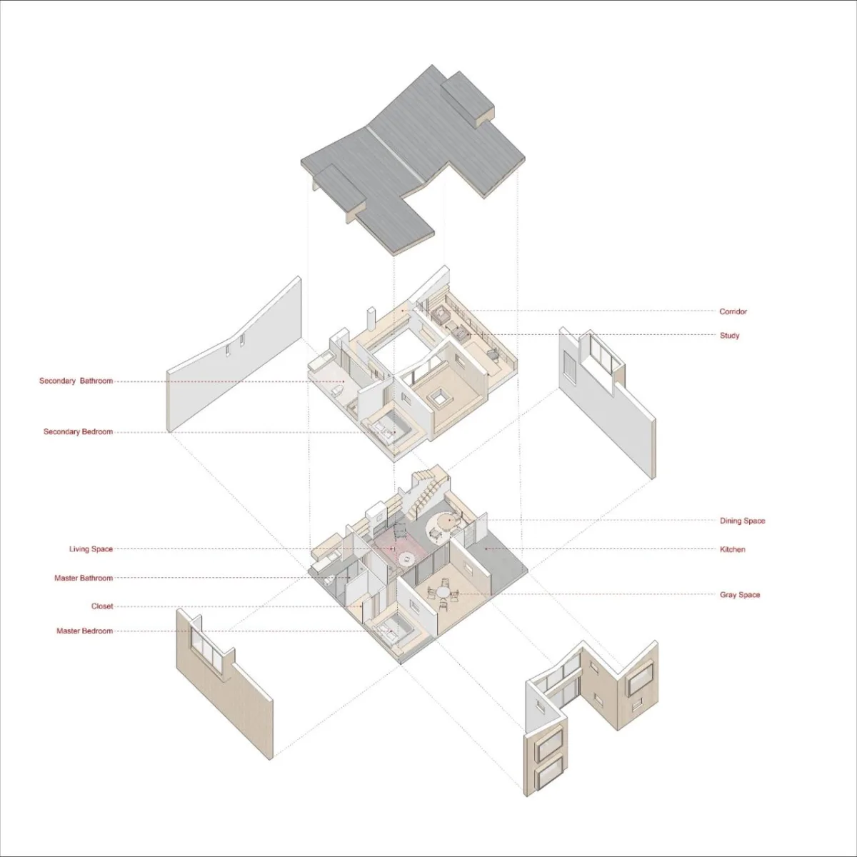 BIM建筑|母亲住宅 / CPLUS