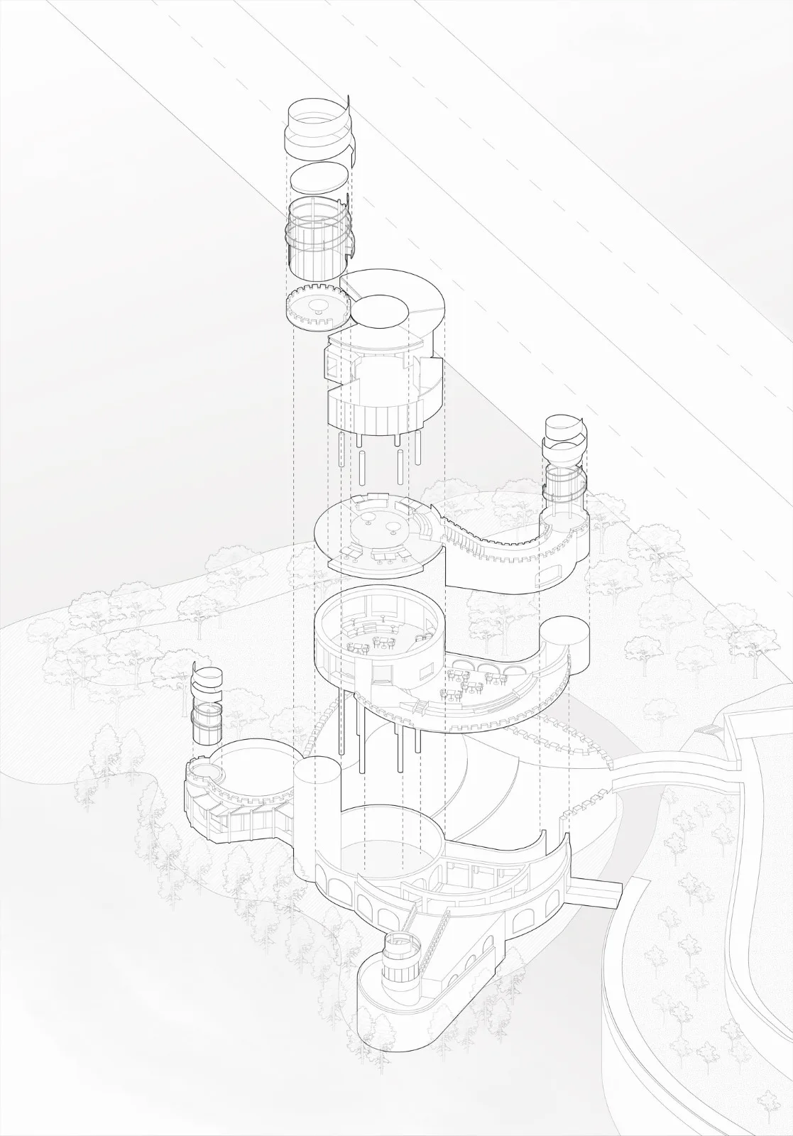 BIM建筑|太湖度假区凤凰台改造 / 平介设计
