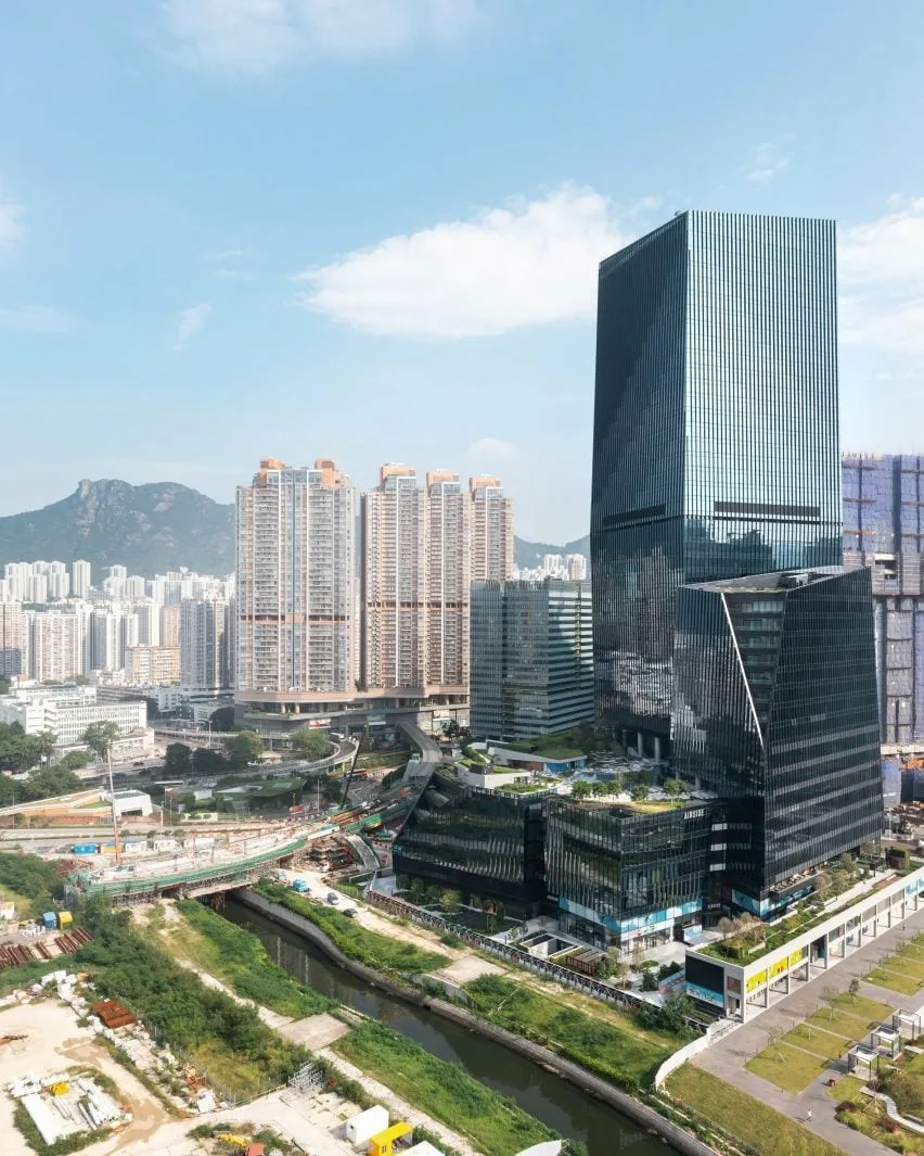 BIM建筑|斯诺赫塔设计香港原启德机场的斜边摩天大楼