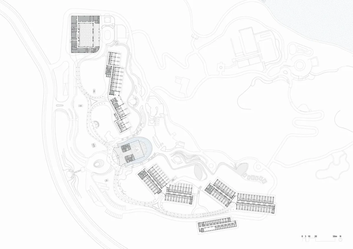 BIM建筑|“龙脊”- 地中海黑龙滩度假酒店 / AIM ARCHITECTURE