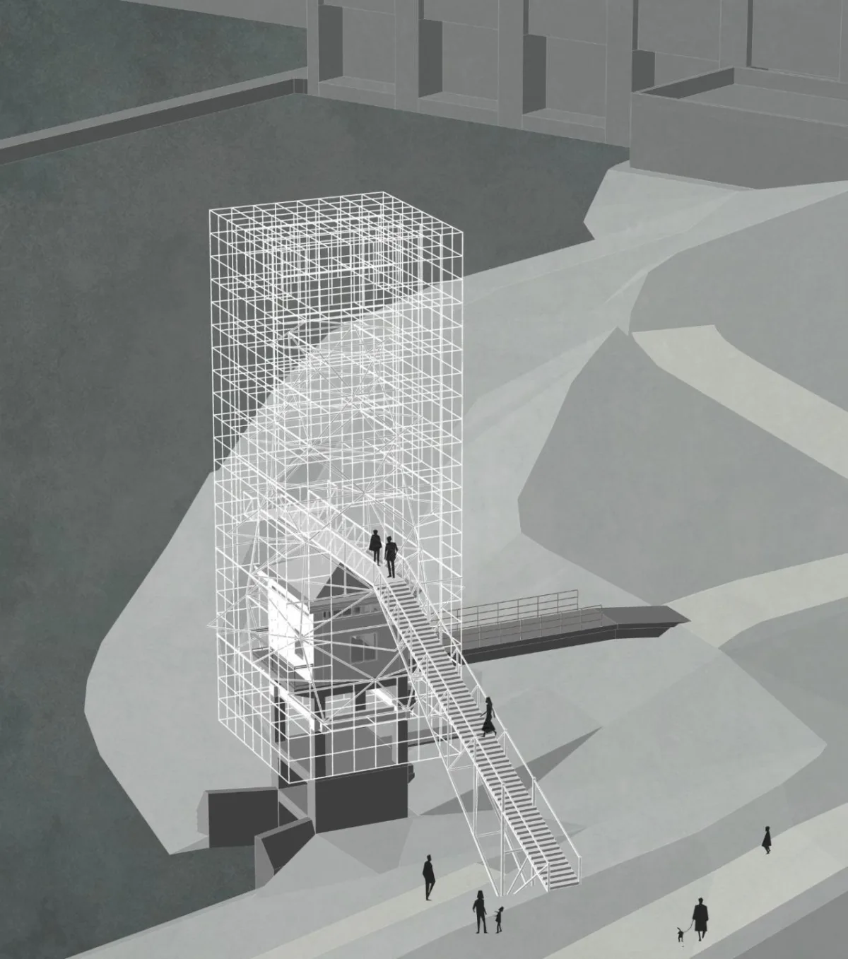 BIM建筑|人造树 / 有限设计工作室