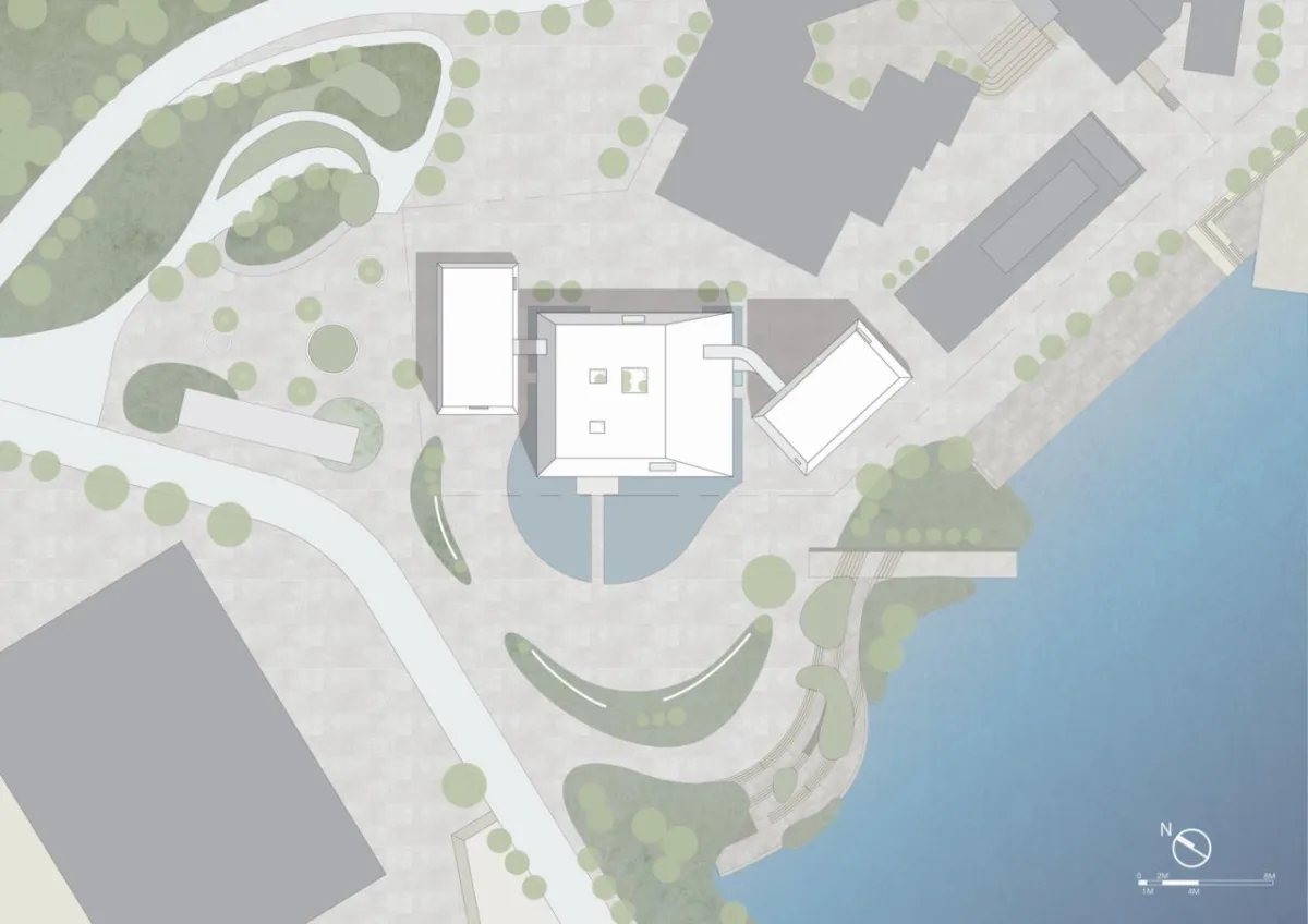 BIM建筑|玉山岚峰：正大太阳河咖啡小镇艺术中心 / Wutopia Lab